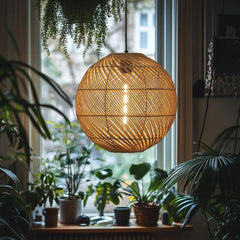 Thatch Globe Woven Rattan Lampshade