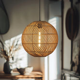 Thatch Globe Woven Rattan Lampshade