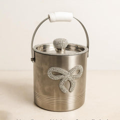 Crystal Bow Accent Ice Bucket