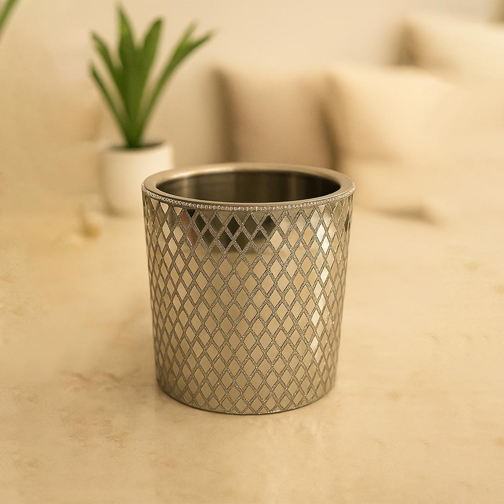 Elegant Silver Finish Multipurpose Holder for Home & Office Decor